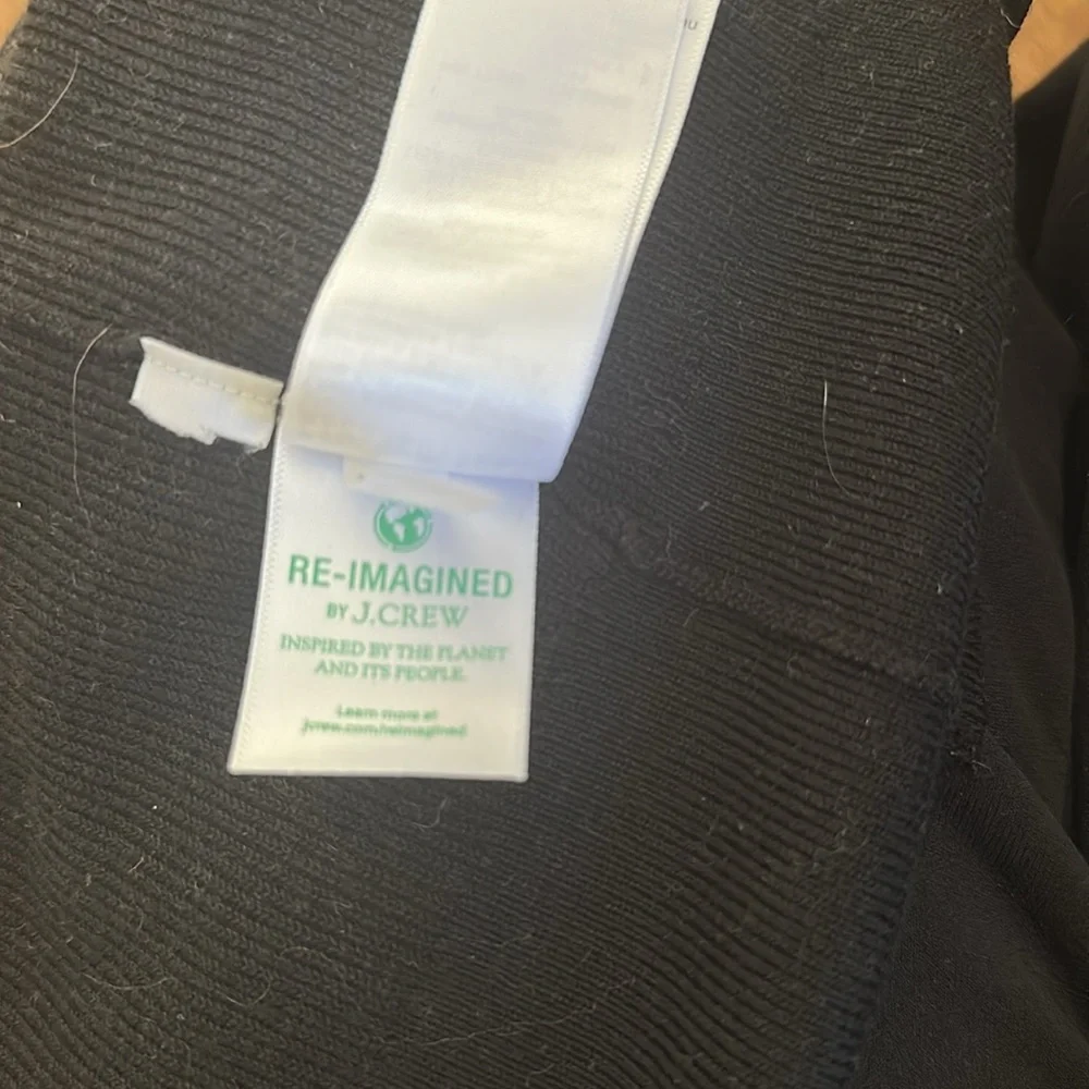 J. Crew Factory Classic cotton crew neck ribbed cardigan sweater Black Size xs - Picture 6 of 6